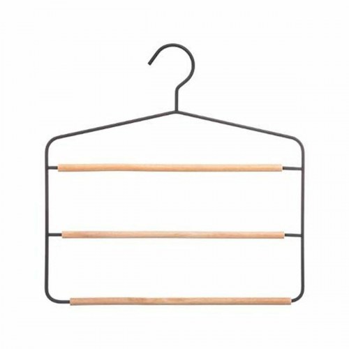 5five Simply Smart multifunktionel bøjle til bukser, metal/wood, 36 × 34,5 × 1,3 cm, multifarvet