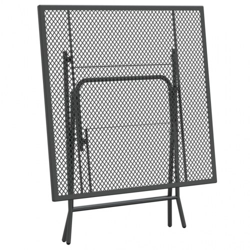 Havebord 80x80x72 cm strækmetalnet antracitgrå