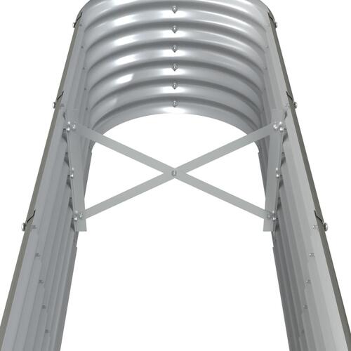 Plantekasse 260x40x36 cm pulverlakeret stål grå
