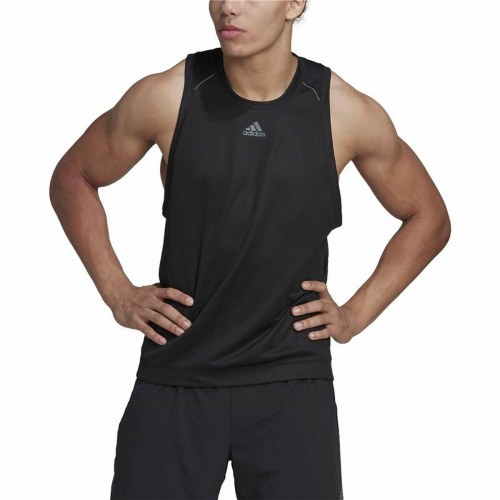 T-shirt til Mænd uden Ærmer Adidas HIIT Spin Training Sort - S