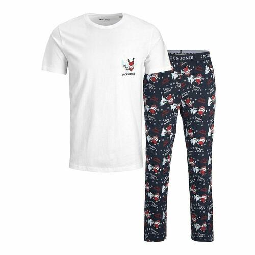 Nattøj Jack & Jones JACSANTA SS Hvid L