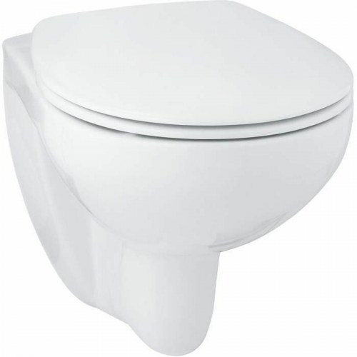 Grohe væghængt toilet - hvid, cirkulær form