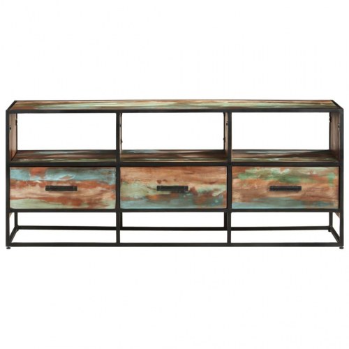 Tv-skab 110x30x45 cm massivt genbrugstræ