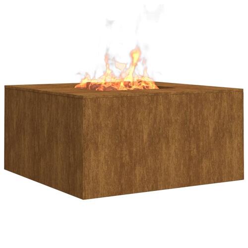 Bålsted 60x60x30 cm cortenstål