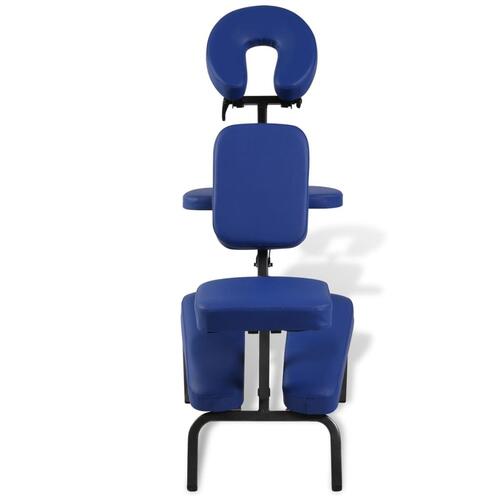 Massagestol foldbar og transportabel blå