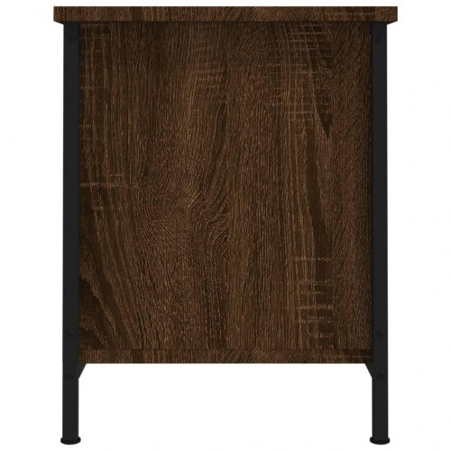 Tv-bord med låger 60x35x45 cm konstrueret træ brun egetræsfarve