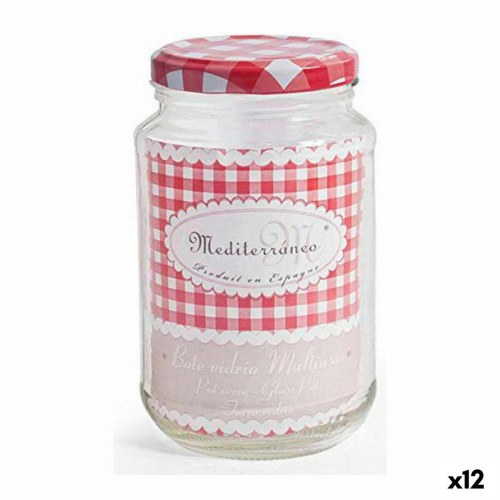 Mediterraneo glaskrukke A-370 - multifunktionel, 370 ml, med låg (12 stk.)