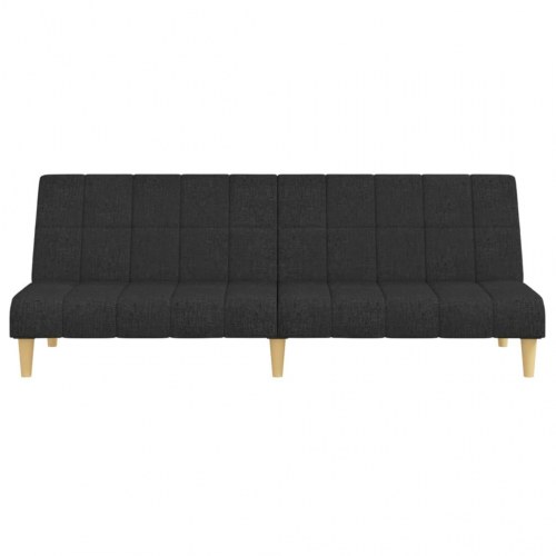 2-personers sovesofa stof sort