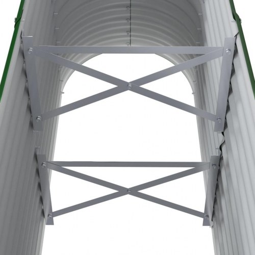 Plantekasse 114x40x68 cm galvaniseret stål grøn