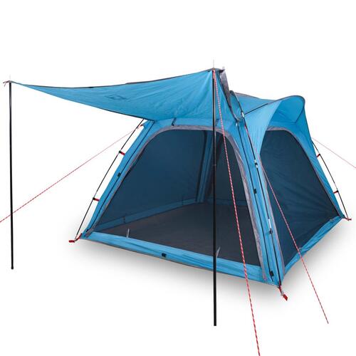 4-personers campingtelt vandafvisende quick-release blå