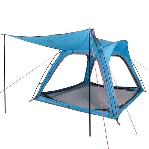 4-personers campingtelt vandafvisende quick-release blå