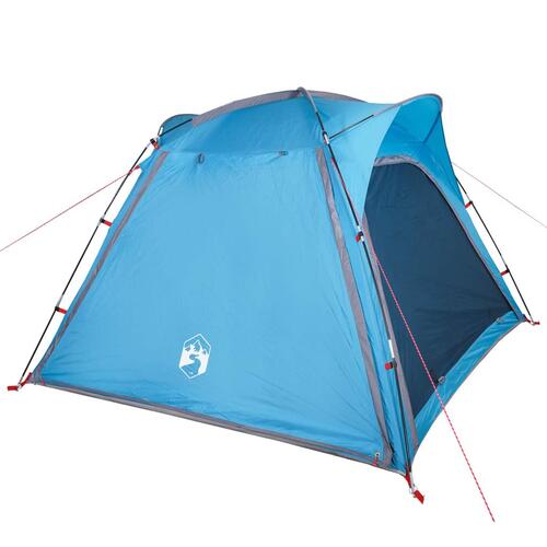 4-personers campingtelt vandafvisende quick-release blå