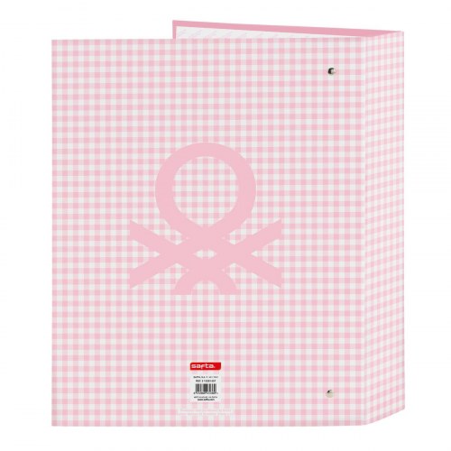 Benetton ringbind Vichy Pink A4 - 27 × 33 × 6 cm