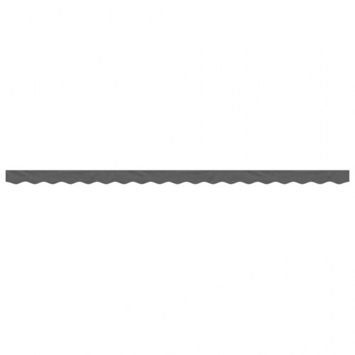 Volant til markisedug 4,5 m stribet antracitgrå