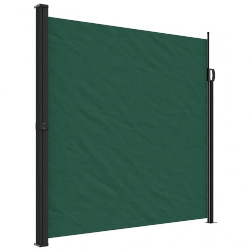 Sammenrullelig sidemarkise 200 × 300 cm - mørkegrøn