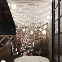 Fairy lights-lyskæder 40 m 400 LED'er 8 funktioner kold hvid