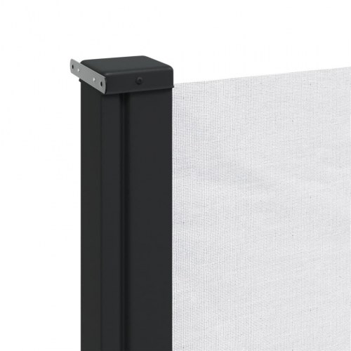 Sammenrullelig sidemarkise 140 × 600 cm - hvid