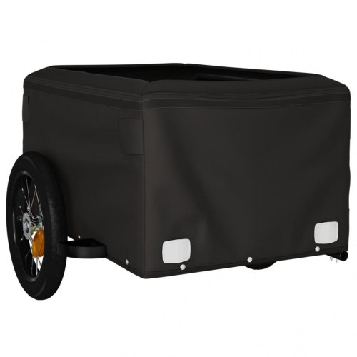 Cykelanhænger 30 kg - jern, sort/gul