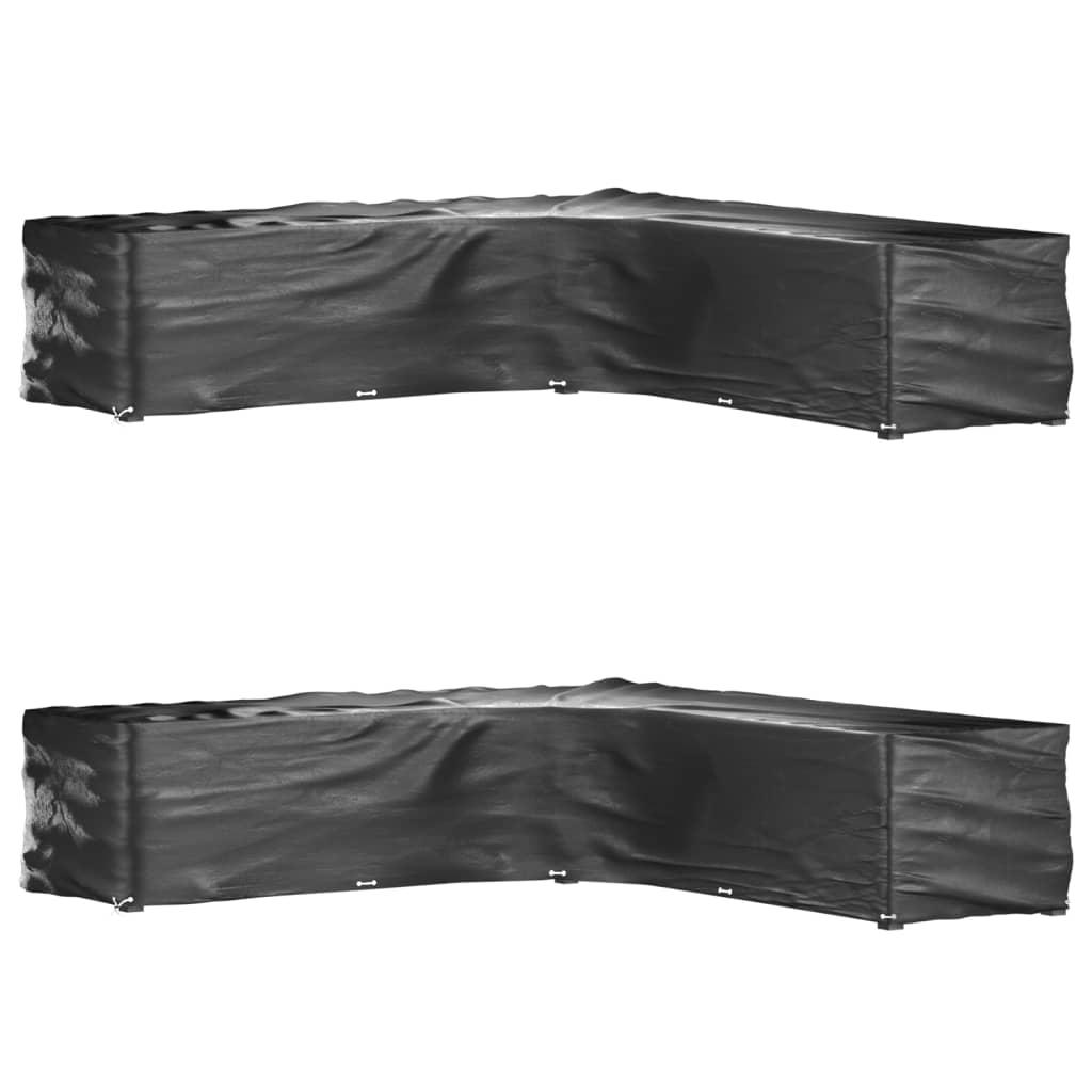 Havemøbelovertræk L-Formet 12 Snørehuller - 2 / 300 x 300 x 70 cm