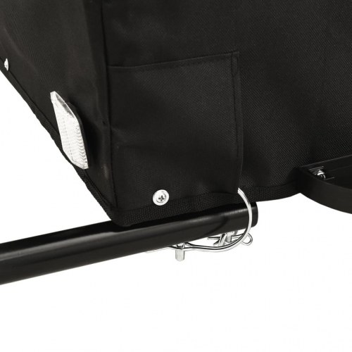 Cykelanhænger 30 kg - jern, sort/gul