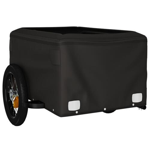 Cykelanhænger 30 kg jern sort og blå