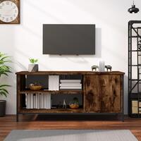 Tv-bord 100x40x45 cm konstrueret træ røget egetræsfarve