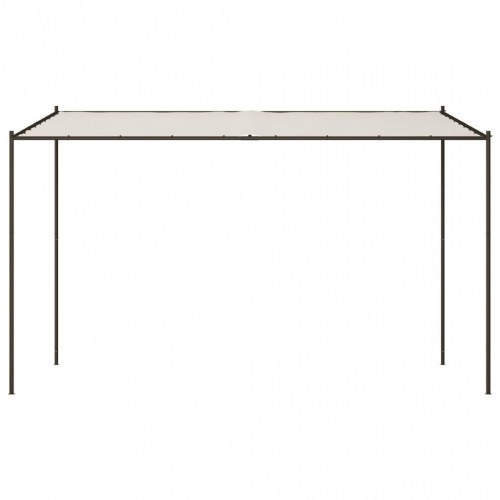 Pavillon 4x4 m 180 g/m² stof og stål hvid