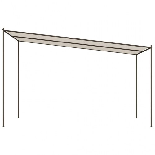 Pavillon 4x4 m 180 g/m² stof og stål hvid