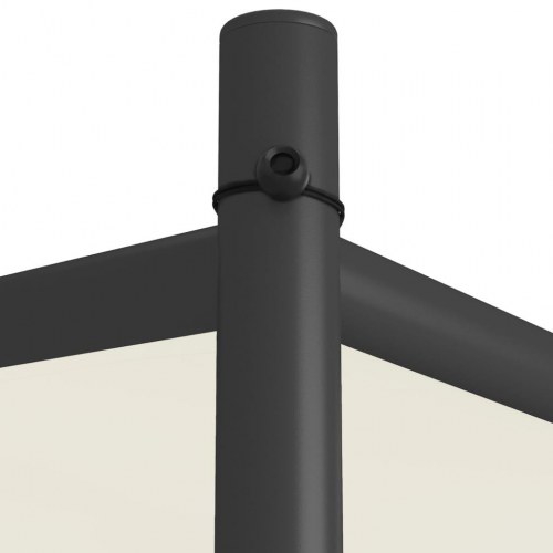 Pavillon 4x4 m 180 g/m² stof og stål hvid