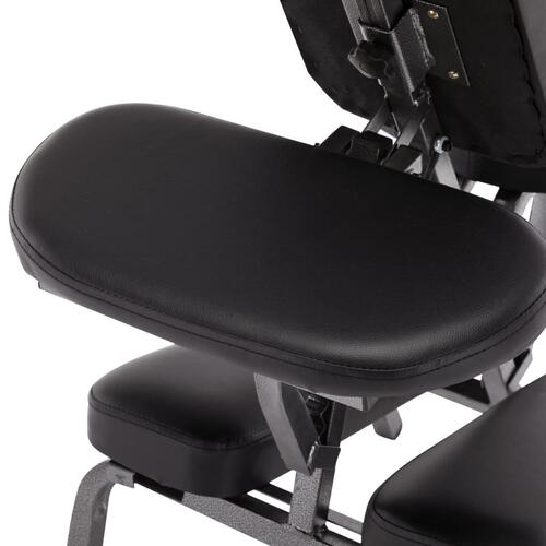 Massagestol kunstlæder sort 122 x 81 x 48 cm