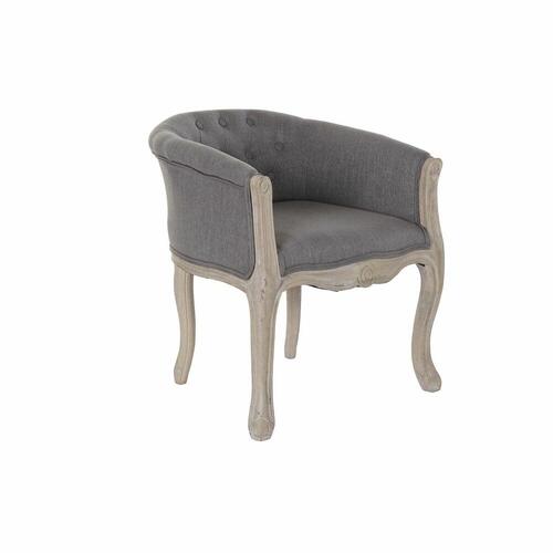 Lænestol Grå Træ Polyester (58 x 56 x 69 cm)