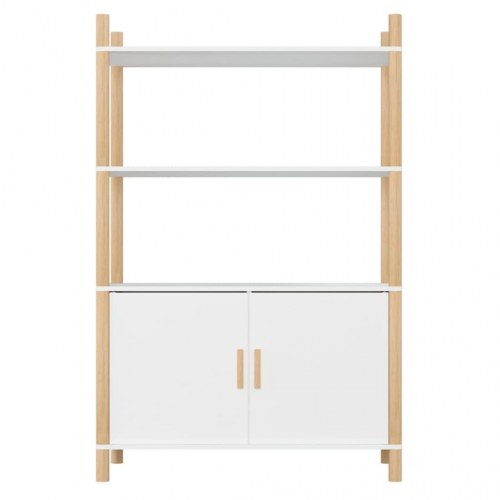 Højskab 80x40x121 cm konstrueret træ hvid