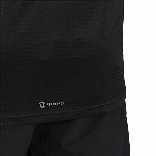 Langærmet T-shirt til Mænd Adidas Own The Run Sort XL