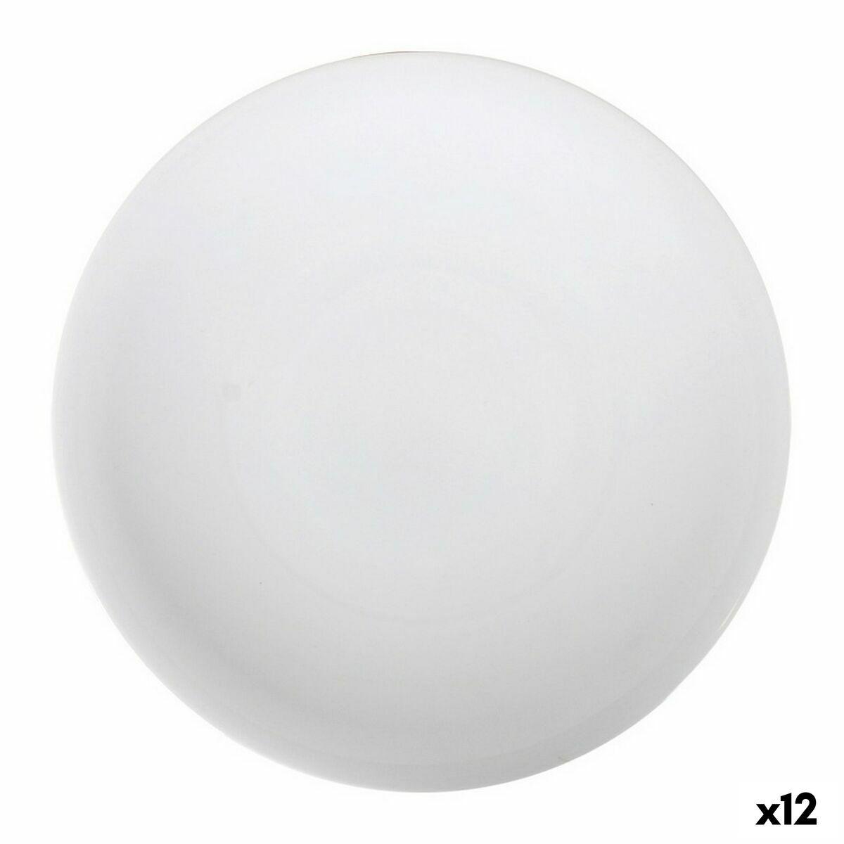 Marina middagstallerken, porcelæn, hvid Ø 25 cm - 12 stk.