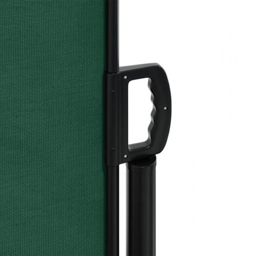 Sammenrullelig sidemarkise 160×600 cm - mørkegrøn privatlivsskærm