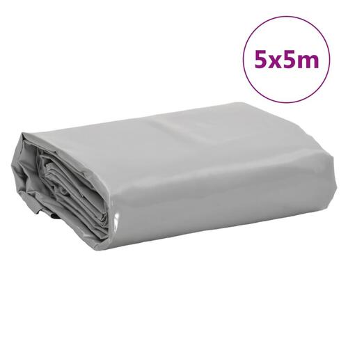 Presenning 5x5 m 650 g/m² grå