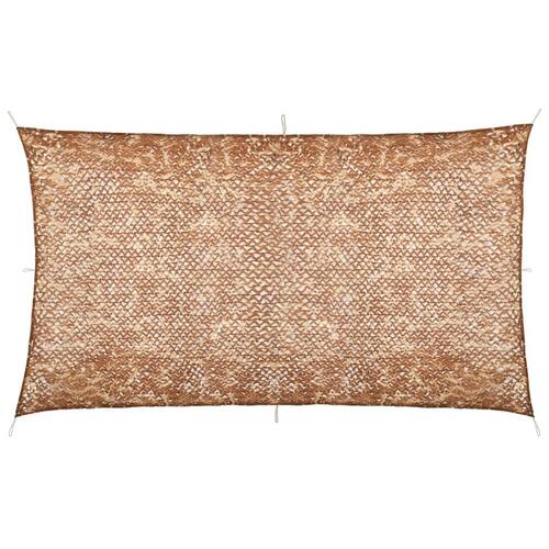 Camouflagenet med opbevaringstaske 3x7 m beige