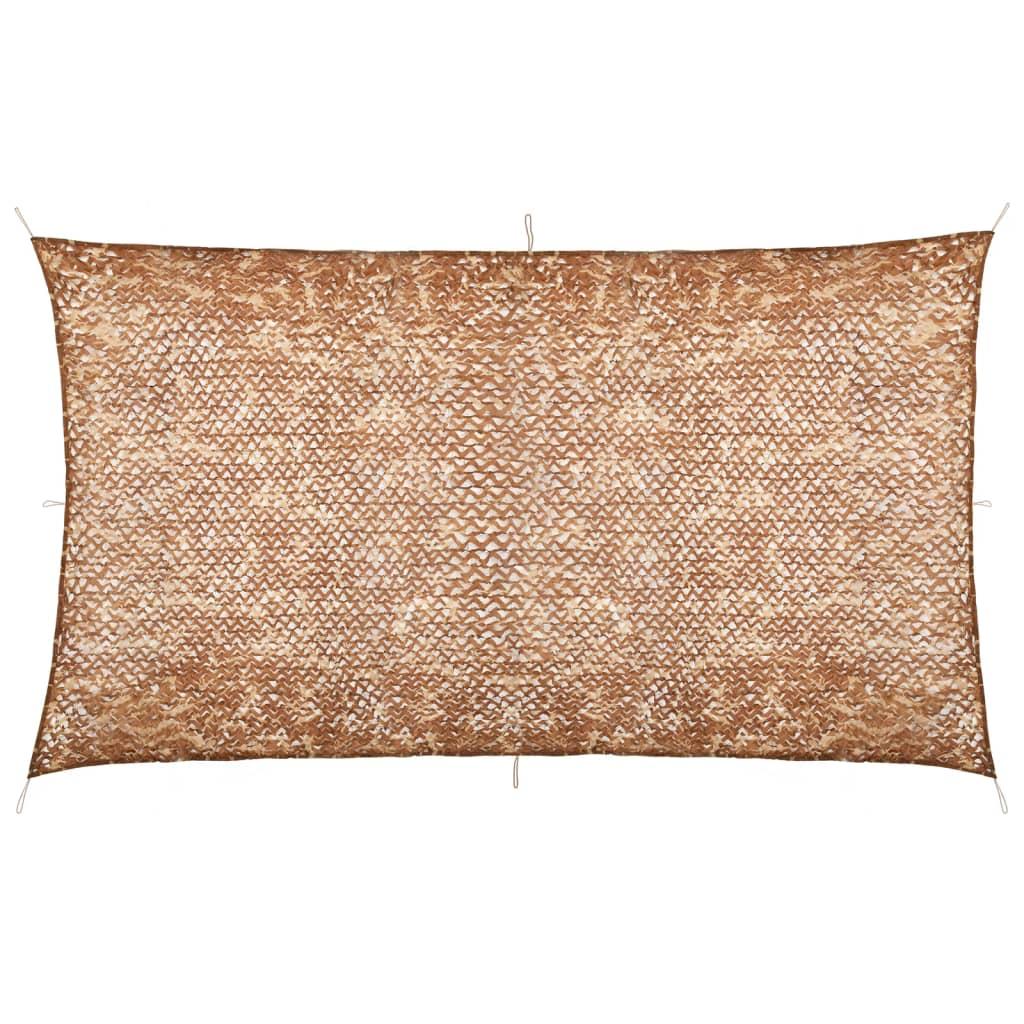 Camouflagenet med opbevaringstaske 3x7 m beige