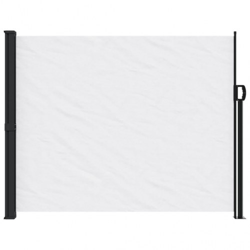 Sammenrullelig sidemarkise 160 × 600 cm - hvid