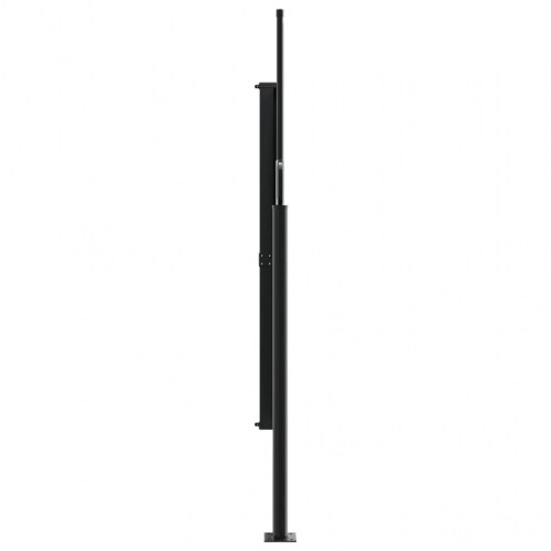 Sammenrullelig sidemarkise 160 × 600 cm - hvid