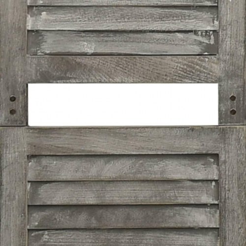 6-panels rumdeler 214x166 cm massivt træ grå