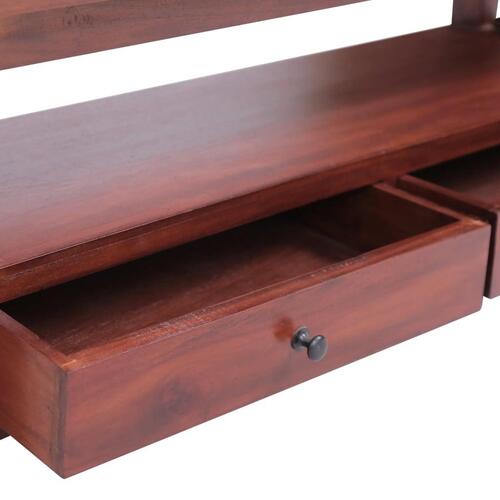 Tv-skab 120 x 30 x 40 cm massivt mahognitræ brun