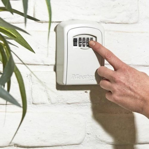 Nøgleboks med kodelås Master Lock 5401EURDCRM - hvid/grå, vægmontering