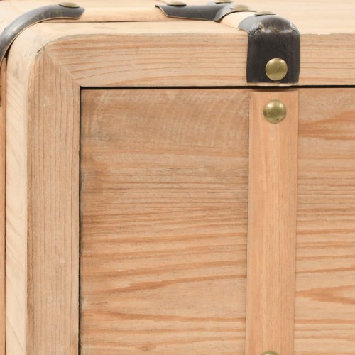 Tv-bord 110x33x35 cm i massivt fyrretræ - retro kuffertdesign