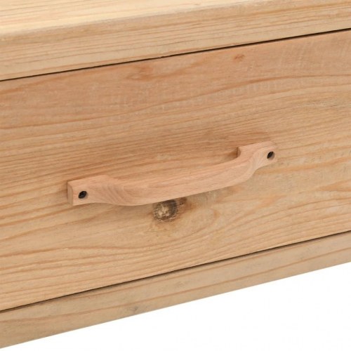 Tv-bord 110x33x35 cm i massivt fyrretræ - retro kuffertdesign