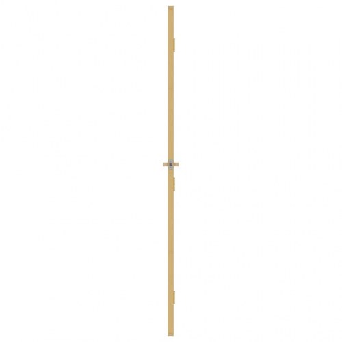 Indvendig glasdør 102,5×201,5 cm - hærdet glas og aluminiumsramme, guldfarvet