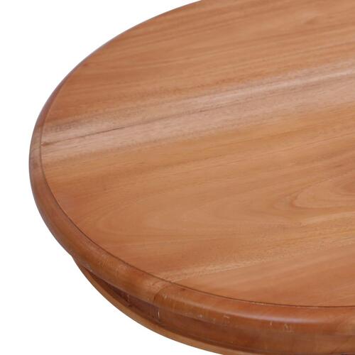 Sidebord 50 x 50 x 65 cm massivt mahognitræ natur