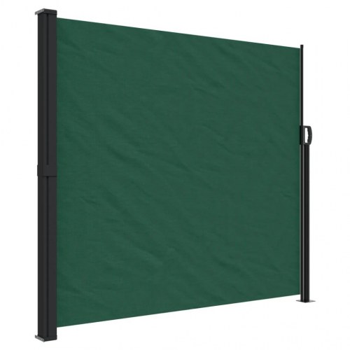 Sammenrullelig sidemarkise 180 × 600 cm - mørkegrøn