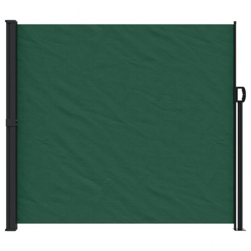 Sammenrullelig sidemarkise 180 × 600 cm - mørkegrøn