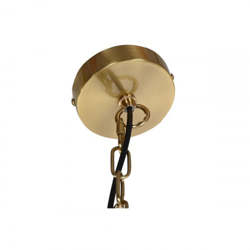 Loftslampe, krystal og gylden metal, 66 × 66 × 60 cm, 40 W, E14